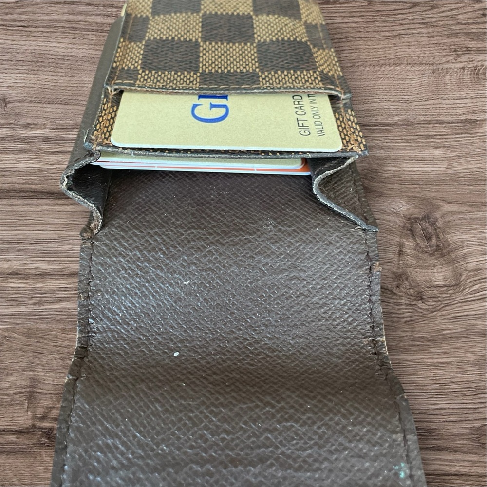 Authentic Louis Vuitton Checkered Cigarette Case - Black and Gold - Picture 5 of 8